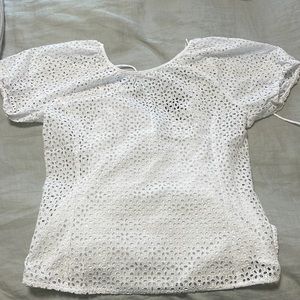 Brand new j crew white blouse top.